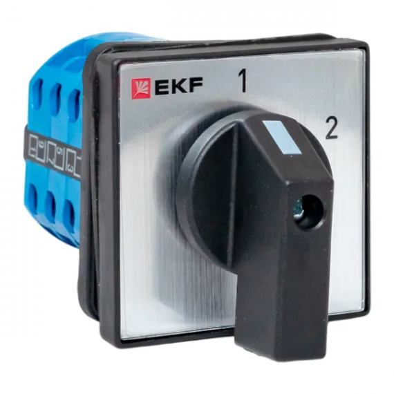 Фотография товара 'EKF pk-1-53-10-65 Переключатель кулачковый ПК-1-53 10А 3P «1-2» IP65'