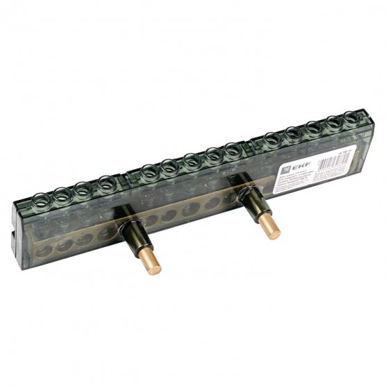 Фотография товара 'EKF eb-160-14 Дополнительная шина (14 отв.) для блока распределительного'