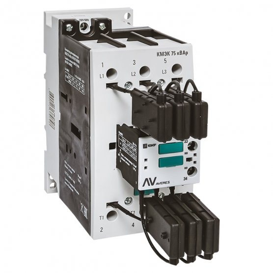 Фотография товара 'EKF ctrk-s-108-75-230-av Контактор для конденсатора КМЭК 75 кВАр 230В'