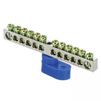 Фотография товара 'EKF Шина «0» N (6x9мм), 12 отверстий, никель, угловой изолятор PROxima sn1-63-12-1'