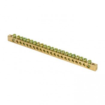 Фотография товара 'EKF Шина PEN «ноль-земля» (8х12мм), 22 отверстия, латунь, крепеж по краям PROxima sn0-125-22-k'