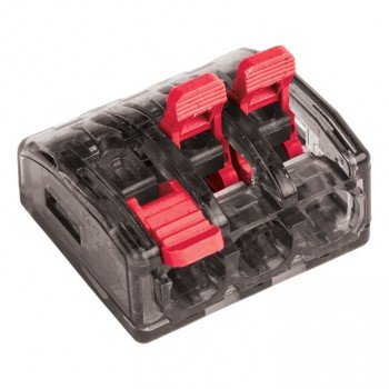 Фотография товара 'EKF Строительно-монтажная клемма СМК 222-415 с рычагом 5 отверстий 0,08-2,5мм2 PROxima plc-smk-415'