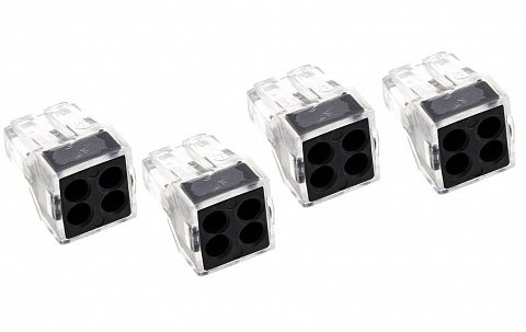 Фотография товара 'EKF Строительно-монтажная клемма СМК 773-104 4 отверстия 1,0-2,5мм2 PROxima plc-smk-104r'