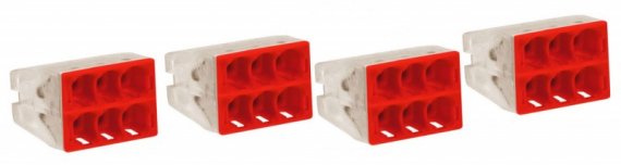 Фотография товара 'EKF Клемма СМК 2273-246 (с пастой) 6 отверстий 0,5-2.5мм2 PROxima plc-smk-2273-246r'