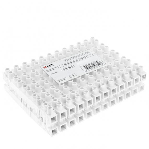 Фотография товара 'EKF Колодка клеммная (14мм) 20А полистирол PROxima plc-KK-14-20-ps-w'