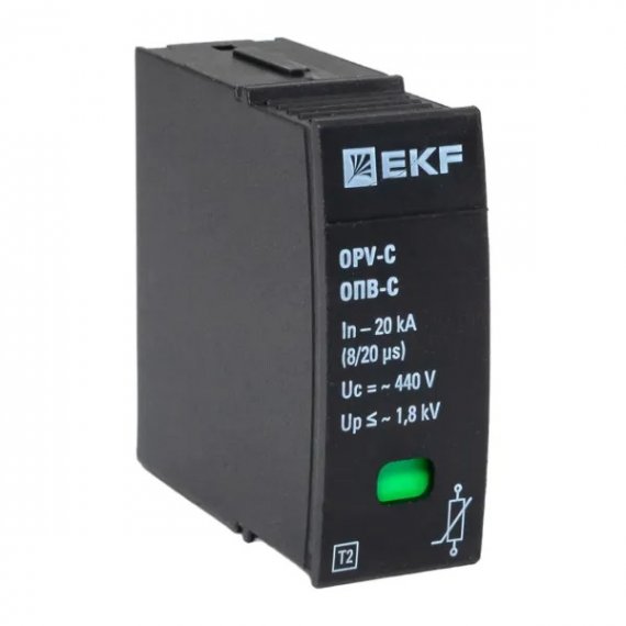 Фотография товара 'EKF opv-c-module Сменный модуль к ОПВ-C In-20кА 440В с сигнализацией'