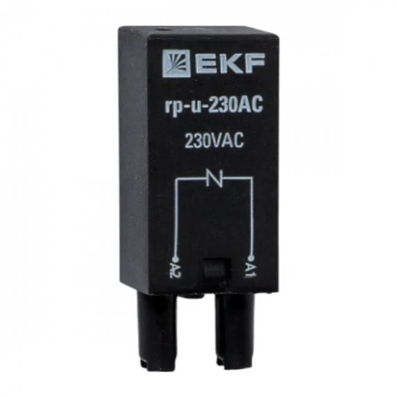 Фотография товара 'EKF rp-u-230AC Модуль защитный c варистором 230В AC для промежуточных реле RP AVERES'