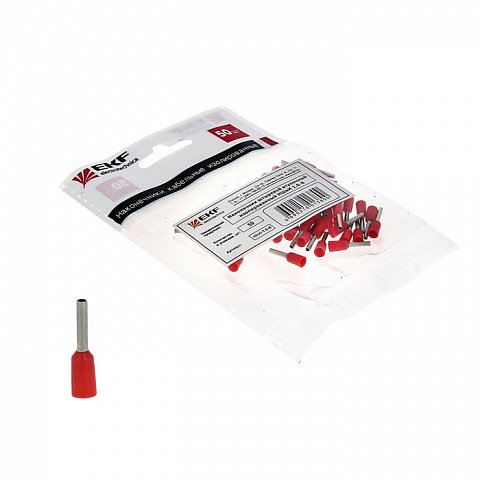 Фотография товара 'EKF Наконечник штыревой втулочный изолированный PROxima nhvi-1.0-8'