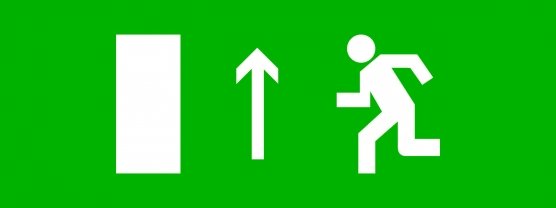 Фотография товара 'EKF pkal-01-05 Пиктограмма "Направление прямо" 320х120мм'