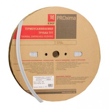 Фотография товара 'EKF Термоусаживаемая трубка ТУТ 20/10 PROxima tut-20-w'