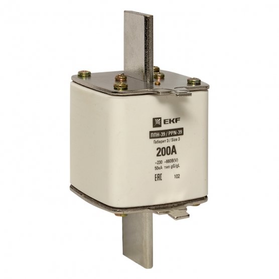 Фотография товара 'EKF fus-39/630/200 Плавкая вставка ППН-39 630/200А габарит 3'