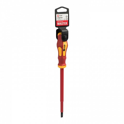 Фотография товара 'EKF Отвертка Master SL6.5x150 мм 1000В Basic sl-6.5-150-mas-in'