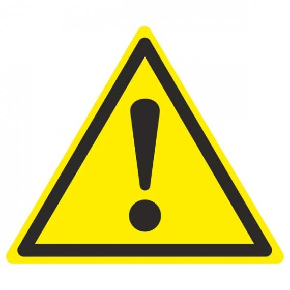 Фотография товара 'EKF pn-w-09 Знак пластик W09 "Внимание. Опасность (прочие опасности)" (200x200x200)'