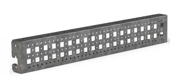 Фотография товара 'EKF AleSta-ARW400 Рейка монтажная широкая перфорированная Д400'