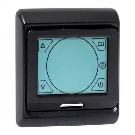 Фотография товара 'EKF ett-3b Сенсорный термостат для теплых полов электронный черный 16А 230В'