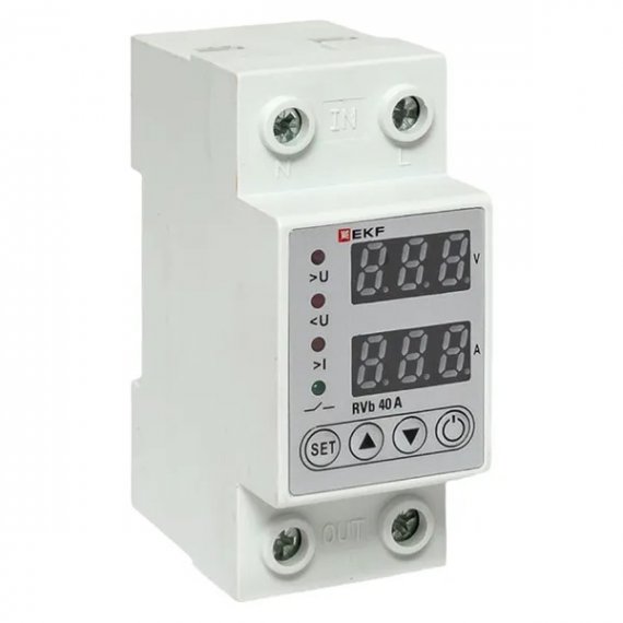 Фотография товара 'EKF rvb-m40a Реле напряжения и тока с дисп. RVb 40A'