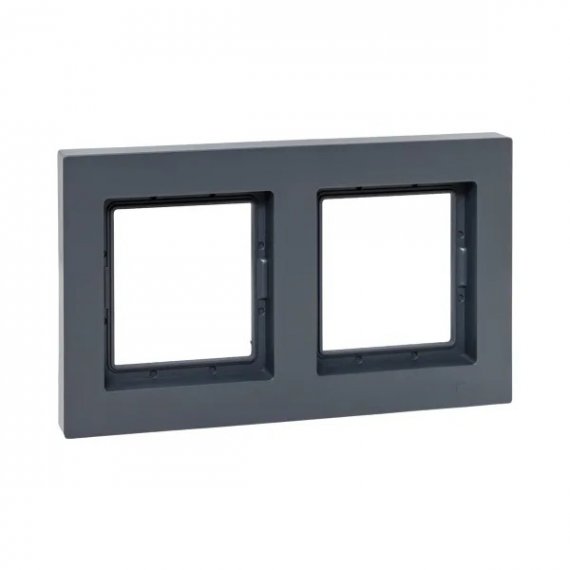Фотография товара 'EKF UP1-FPG-02-44 2 - местная рамка, IP44, графит, пластик Эпика'