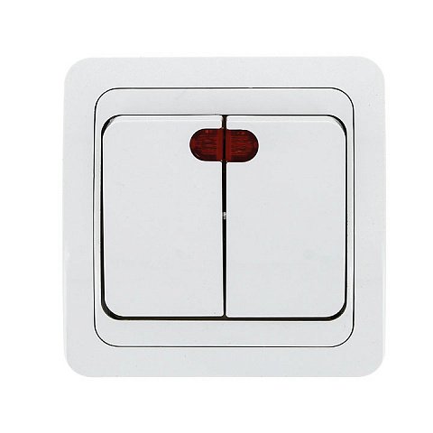 Фотография товара 'EKF Выключатель 2-клавишный с индикатором 10А PROxima EEV10-123-10'