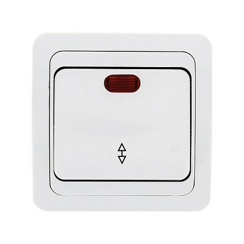 Фотография товара 'EKF Выключатель проходной 1-клавишный с индикатором 10А PROxima EEV10-125-10'