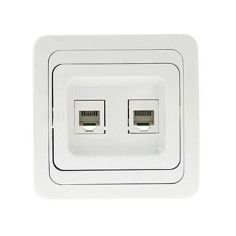 Фотография товара 'EKF Розетка Phone 2-местная PROxima EET01-134-10'