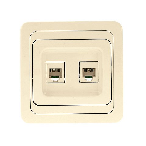 Фотография товара 'EKF Розетка Phone 2-местная PROxima EET01-134-20'