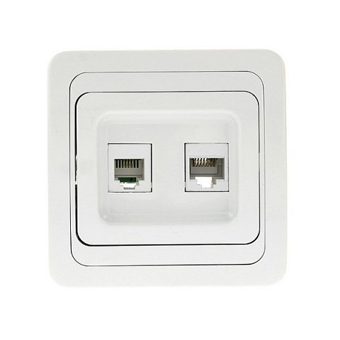 Фотография товара 'EKF Розетка RJ-45+Phone PROxima EEK00-135-10'