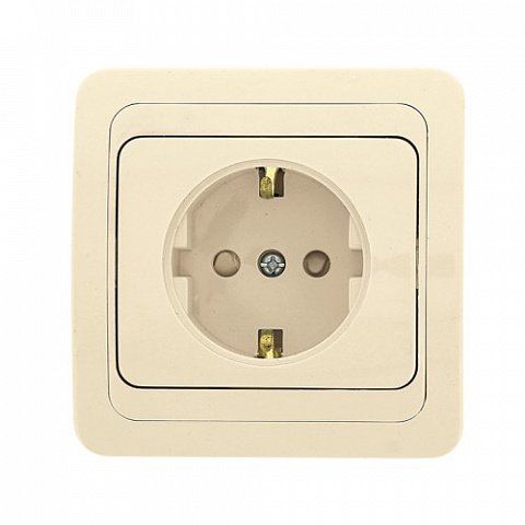 Фотография товара 'EKF Розетка 1-местная с заземлением 16А с защитной шторкой PROxima EER16-028-200'