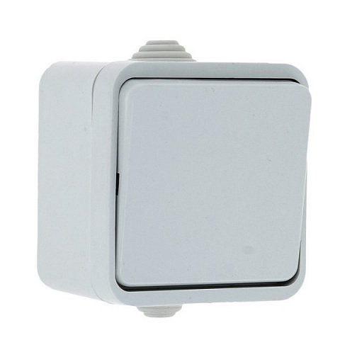 Фотография товара 'EKF Выключатель 1-клавишный 10А IP44 EKV10-021-10-44'