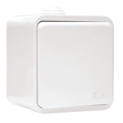 Фотография товара 'EKF Розетка 1-местная, 16А, с заземлением, с крышкой, IP44, с защитной шторкой EKR16-029-10-440'