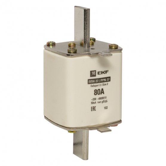 Фотография товара 'EKF fus-37/400/80 Плавкая вставка ППН-37 400/80А габарит 2'