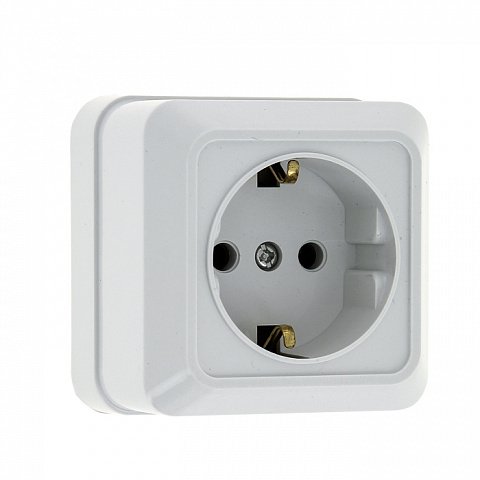 Фотография товара 'EKF Розетка 1-местная 16А с заземлением ENR16-028-10'