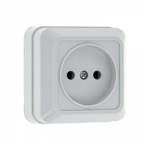 Фотография товара 'EKF Розетка 1-местная 10А без заземления ENR10-022-10'