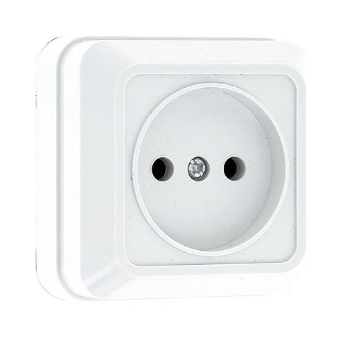 Фотография товара 'EKF Розетка 1-местная 10А без заземления ENR10-022-10C'