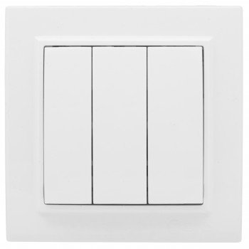 Фотография товара 'EKF Выключатель 3-клавишный СП, 10А Basic ERV10-024-10'