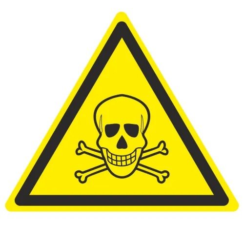 Фотография товара 'EKF pn-w-03 Знак пластик W03 "Опасно. Ядовитые вещества" (200x200x200)'