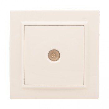 Фотография товара 'EKF Розетка TV 1-местная СП 75Ом 5-862МГц ERA00-027-20'