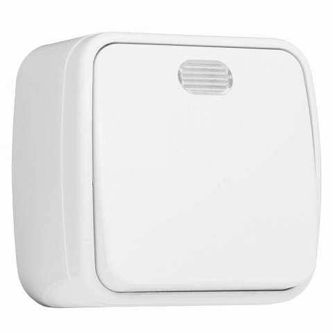 Фотография товара 'EKF Выключатель 1-клавишный ОП 10А с индикатором Basic EGV10-121-10'