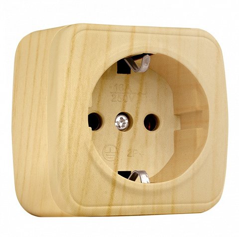 Фотография товара 'EKF Розетка 1-местная ОП Минск 16А с заземлением EGR16-028-30'