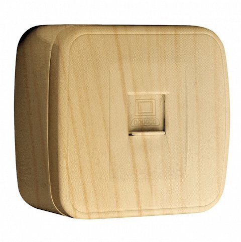 Фотография товара 'EKF Розетка RJ-45 1-местная ОП Минск, 1А, 120В EGK01-035-30'