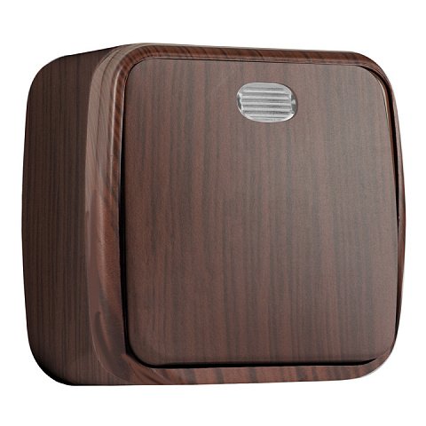 Фотография товара 'EKF Выключатель 1-клавишный ОП Минск 10А с индикатором EGV10-121-40'