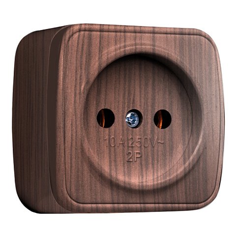 Фотография товара 'EKF Розетка 1-местная ОП Минск 10А без заземления EGR10-022-40'