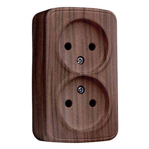 Фотография товара 'EKF Розетка 2-местная ОП Минск 10А без заземления EGR10-102-40'