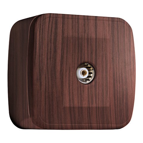 Фотография товара 'EKF Розетка TV 1-местная ОП Минск 75Ом 5-862МГц EGA00-027-40'