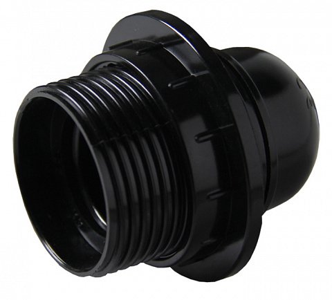 Фотография товара 'EKF Патрон карболитовый с кольцом PROxima LHC-E27-r-s'