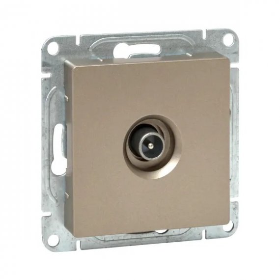 Фотография товара 'EKF UP1-SOC-TV-3 Механизм розетки TV, оконечная, шампань Эпика'