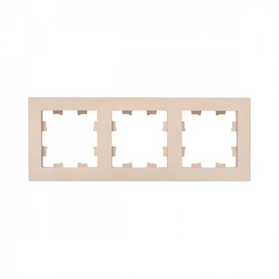 Фотография товара 'EKF UP1-FPI-03 3 - местная рамка, кремовая, пластик Эпика'
