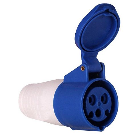 Фотография товара 'EKF Розетка переносная 233 2Р+РЕ 63А 220В IP67 PROxima ps-233-63-220'