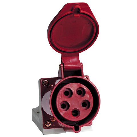 Фотография товара 'EKF Розетка стационарная наружная 125 3Р+РЕ+N 32А 380В IP44 PROxima ps-125-32-380'