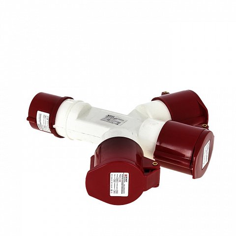 Фотография товара 'EKF Розетка трехлучевая 1013 2Р+РЕ 16А 220В IP44 PROxima ps-1013-16-220'