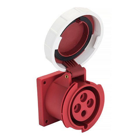 Фотография товара 'EKF Розетка стационарная внутренняя 3242 3Р+РЕ 32А 380В IP67 PROxima ps-3242-32-380'